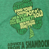 Gildan Mens Advice From A Shamrock Graphic T-Shirt Tee Kelly Green S