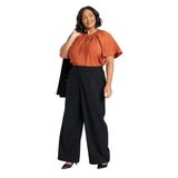 Ava & Viv Womens High-Rise Wide Leg Trousers 90786311 Black 17
