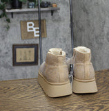 Wild Fable Womens Missy Platform Booties with Memory Foam Insole Beige Brown 7M