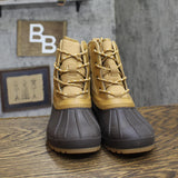 Universal Thread Tiffani Lace-Up Duck Boots 94642673 Brown Multi 7M