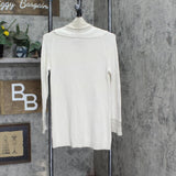 White Stag Womens Cowl Neck Holiday Pullover Sweater Off Whuite Lurex S