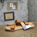 Universal Thread Womens Freya Double Band Sandals 94879307 Cognac Brown 10M