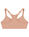 Glamorise Plus Size Front-Closure Smoothing Wonderwire Bra Cappuccino Brown 34C