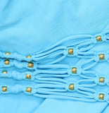 PQ Beaded Brynn One-Piece Swimsuit KAI-5014P Blue S