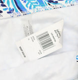 Island Escape Womens Lux Printed Skirtini Swim Bottom S761060 White / Black 10