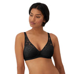 Bali Womens Breathe Wireless T-Shirt Bra DF7594 Black M