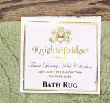 Knights Bridge Circles 100% Soft Plush Cotton Bath Rug Sage Green 17x24