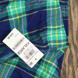 Jenni Womens Cotton Flannel Pajama Pants 100173174MS Shirt Plaid Green 2XL
