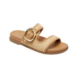 A New Day Meg Raffia 2-Band Slide Sandals 94748233 Brown 7M