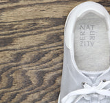 Naturalizer Womens Morrison 2.0 Sneaker Lace Up I4584L7 Silver Leather Gray 8.5W