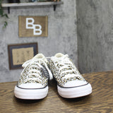 Converse Street Low Top Lace Sneakers Cheetah Brown Multi Womens 12 / Mens 10