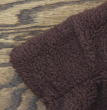 All In Motion Women’s Full Zip Long High Pile Teddy Fleece Jacket Coat Brown S