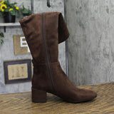 Michael Michael Kors Braden Over-the-Knee Block Heel Boots Mocha Brown 5.5M