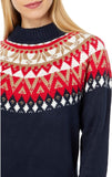 Tommy Hilfiger Women's Half-Snowflake Raglan Sweater J2XS0789