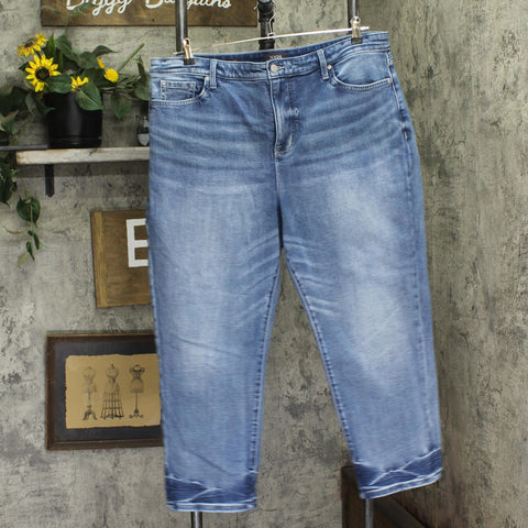 NYDJ Womens Petite Relaxed Boyfriend Jeans A671941 Torrent Peak Blue 16P
