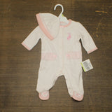 Little Me Prima Ballerina Footie with Hat 2-Piece Set Prima Ballerina Pink 3M