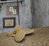 On 34th Womens Galinaa Thong Flat Sandals Brown Patent 5.5M