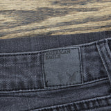 American Eagle Womens Stretch Skinny Distressed Jeans Washed Black 6