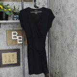 Nine West Womens Knit Belted Unlined Dress 166685687a8b49 Black S