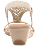 Style & Co Step N Flex Vacanzaa Wedge Sandals 10020541800 Cream Raffia Brown 8M