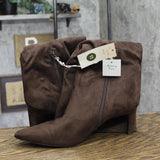 A New Day Mid-Calf Cone Heel Boots with Memory Foam Insole 94568896 Brown 11M