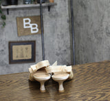 A New Day Womens Milan Pearl Slingback Heels 92611221 Ivory Off White 6M