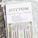 Achim Sutton Curtain Blackout Panel SUPN63IV12 Ivory Off White 52" x 63"