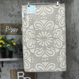 Better Trends Tufted Medallion Bath Rug BAME2134GRNA Gray / Natural Brown 21x34