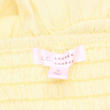LC Lauren Conrad Womens Woven Padded Tie Shoulder Dress 166159605e500a Yellow S