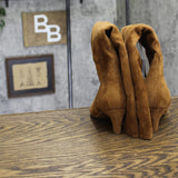 Universal Thread Womens Kendra Kitten Heel Tall Dress Boots Chestnut Brown 5.5M