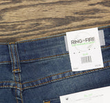 Ring Of Fire Boys Chase Moto Denim Slim Jeans RBB0931 Dusk Wash Blue 16