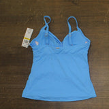 Anne Cole Womens Twist Front Underwire Tankini Swim Top Arctic Blue 32C / 34B