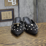 A New Day Womens Katia Heels Satin Teardrop Rhinestone 94663377 Black 6M