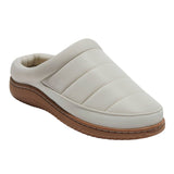 Dluxe By Dearfoams Womens Jess Slide Slippers 89471225 Cream Gray M (7-8)