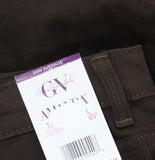 Gloria Vanderbilt Amanda Classic Straight Leg Jeans Coffee Roast Brown 24W