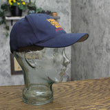 Zkapz Mens Vintage Fitted Virginia State Roadeo 2002 Baseball Hat Navy Blue S/M