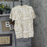 Houston White X TGT Womens Short Sleeve Leaf Print T-Shirt 90147058 Tan Brown M