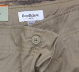 Goodfellow & Co Mens Regular Fit Straight Cargo Pants 85628189 Tan Brown 40x32
