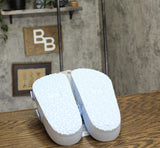 Shade & Shore Womens Neida Eva Two Band Footbed Sandals 86509395 Neida Blue 6M