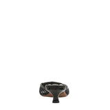 Franco Sarto Womens Strappy Marlina Mule Kitten Heels J3594S1 Black 6M