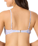 Salt + Cove Juniors Smocked Tie-Front Bikini Top Swim Toile Cornflower Blue M