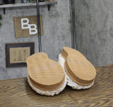 Auden Womens Mia Faux Shearling Clog Slippers 91309176 Beige Brown 7M