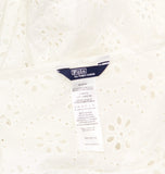 Polo Ralph Lauren Womens Patchwork Eyelet Cover Up Maxi Dress 21484578 White M