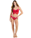 INC International Concepts Womens Printed Mesh Hipster Underwear Crimson Red M