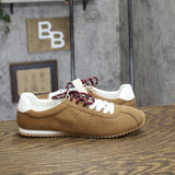 Universal Thread Womens JoJo Sneakers Double Lace Low Top 94462318 Brown 9.5M