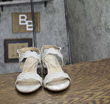 Easy Spirit Womens Daana Block Heel Sandals SEDAANA2 Silver Brown / Natural 7M