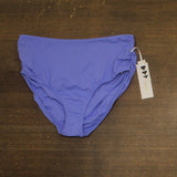 Anne Cole Convertible High Waist Shirred Swim Bottom Periwinkle Blue Purple L