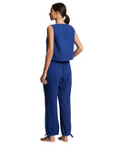 Lauren Ralph Lauren Womens Top & Pants Cover-Up Swim Woven Blue Saturn S