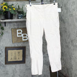Calvin Klein Womens Straight Leg Button Detail Ankle Pants S82PB964 Pink 12