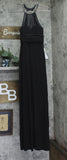 Speechless Juniors Embellished Ruched Cutout Gown Dress Black 0